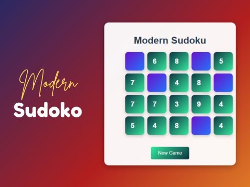 Modern Sudoku Game Image Modern Sudoku Game
