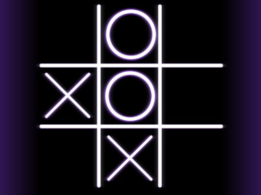 Super Neon Tic-Tac-Toe Game Image Super Neon Tic-Tac-Toe Game